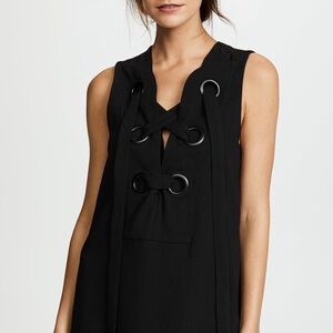 English Factory lace up dress- black worn once